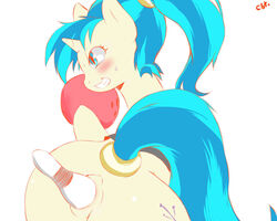 allie_way anus ass blue_eyes blue_hair blush bowling_ball bowling_pin cold-blooded-twilight cutie_mark equine female friendship_is_magic fur hair hooves horn horse insertion mammal my_little_pony penetration pony ponytail pussy raised_tail smile sweat tied_hair two_tone_hair unicorn