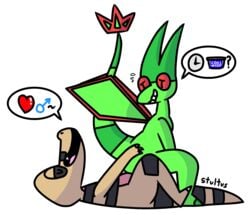 1boy ? alpha_channel anal anal_sex anthro arthropod ass belly black_skin brown_skin closed_eyes cool_whip crocodilian digital_media_(artwork) dragon duo fangs feet flygon green_skin half-closed_eyes happy heart hi_res holding implied_sex interspecies krokorok looking_back male nintendo nude on_back on_top penetration pink_skin pokémon_(species) pokemon pokemon_(species) pokemon_bw pokemon_rse reptile reverse_cowgirl_position scalie sitting smile speech_bubble spoken_heart stultus sweat tail teeth text time tongue video_games wings