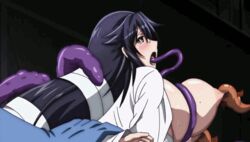 1girls animated areolae ass bandages black_hair blush bouncing_breasts breast_grab breast_squeeze breasts breasts_out creature curvy exposed_breasts female glasses groping hizuki_touko hoods_entertainment huge_ass huge_breasts indoors kagaku_na_yatsura labcoat molestation nipple_teasing nipple_tweak nipples no_bra open_mouth puffy_areola red_eyes saliva sweat tears tentacle very_long_hair