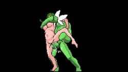 animated anthophobia breasts defeated female from_behind game_cg green_hair interspecies leg_lift limp loop male monster penetration penis pixel_art plant pussy pussy_juice rape sound spread_legs vaginal_penetration video zombie