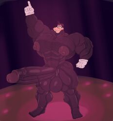 abs absurd_res anthro balls bedroom_eyes biceps big_balls big_biceps big_muscles big_pecs big_penis body_hair canid canine canis chest_hair clothing dancing disney domestic_dog erection genitals gloves goofy_(disney) hairy_balls handwear happy_trail hehdgd hi_res huge_balls huge_cock huge_muscles huge_pecs hyper hyper_biceps hyper_genitalia hyper_muscles hyper_pecs hyper_penis looking_at_viewer male mammal muscular muscular_anthro muscular_arms muscular_male narrowed_eyes nipples nude pecs penis seductive solo stomach_hair vein veiny_penis