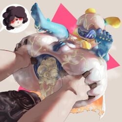 1boy 1girls after_anal after_sex alternate_version_available anthro anus ass ass_bigger_than_head ass_grab big_ass big_butt big_penis bottom_heavy bubble_butt chichichoart cum cum_in_ass cum_in_pussy cum_inside cum_on_ass cum_on_body cum_on_feet cum_on_hair curvaceous curvy curvy_figure feet_up female flat_chest furry gaping_anus grey_background hosha_(aheguu) huge_ass huge_cock licking_lips male musk musk_clouds musky_butt musky_cock no_eyes nude on_back penis precum puffy_anus pussy sharp_teeth sheep shortstack smile soles spread_anus spread_ass steam steaming_body steamy_ass steamy_penis steamy_pussy sweat sweating sweaty sweaty_body sweaty_butt sweaty_feet sweaty_thighs thick_thighs voluptuous voluptuous_female white_hair wide_hips