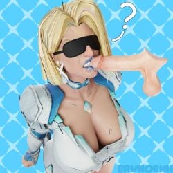 1girls 3d ? annoyed black_blindfold blender blindfold blindfolded blindfolded_female blonde_hair blue_lipstick brunobwh cleavage clothed confused disembodied_penis emma_frost emma_frost_(marvel_rivals) excessive_precum large_breasts marvel marvel_rivals precum precum_drip precum_on_face precum_on_lips rubbing_penis_on_mouth self_upload teeth_on_penis