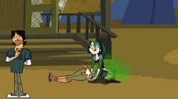 courtney_(tdi) fart fart_cloud farting farting_on_face female gwen_(tdi) tagme total_drama_(series)