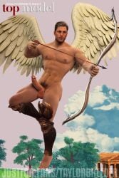 3d 3d_(artwork) 3d_model archer erect_penis erection johnny_cage johnny_cage_(new_era) modeling mortal_kombat mortal_kombat_1_(2023) netherrealm_studios taylor_neller winged_humanoid