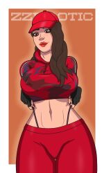 2025 artist_name big big_breasts brown_hair cap female fortnite fortnite:_battle_royale long_hair looking_down ruby_(fortnite) shaved_pussy zzerotic