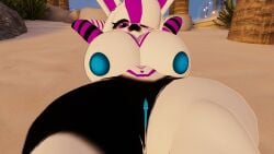 anthro big_breasts bonfie bonfie_(cryptia) furry presenting_pussy rabbit spread_legs spread_pussy vrchat vrchat_avatar vrchat_model