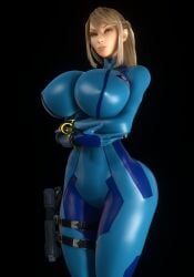 samus aran from metroid by vaako