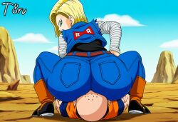android 18 from dragon ball by t8r