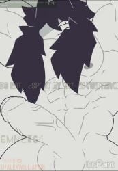 1_eye 1boy 2025 abs arms_above_head arms_behind_head balls bara bara_tiddies bara_tits barazoku beefy biceps big_penis black_hair black_horn digital_drawing_(artwork) digital_media_(artwork) emmet64 fpe fundamental_paper_education gay genderswap_(ftm) horn horns ibispaintx looking_at_viewer looking_down low-angle_view male male_nipples male_only man_boobs man_breasts man_tits miss_circle_(fundamental_paper_education) mister_circle moobs muscles muscular muscular_arms muscular_legs muscular_male muscular_thighs nipples no_ai not_ai_generated not_traced pecs pectorals penile penis reference reference_image remake rule63 rule_63 self_upload sharp_teeth smirking smirking_at_viewer solo speedpaint tagme testicles veiny_penis video yaoi