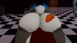 anthro big_breasts blue_eyes ear_piercing female furry furry_female heart_tattoo minecraft_background nipple_piercing nose_ring presenting_pussy pussy rabbit_girl snakebite_piercing spread_legs vrchat vrchat_avatar vrchat_model