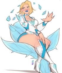 1girls big_ass big_breasts big_thighs blonde_female blonde_hair blue_lipstick blue_nails bob_cut breasts bust busty chest curvaceous curvy curvy_figure digital_media_(artwork) emma_frost emma_frost_(marvel_rivals) female hellfire_club hips hourglass_figure huge_ass huge_breasts huge_thighs large_ass large_breasts large_thighs legs light-skinned_female light_skin marvel marvel_comics marvel_rivals mature mature_female mutant mutant_(marvel) slim_waist thick thick_hips thick_legs thick_thighs thighs tomphelippe voluptuous waist white_queen wide_hips wide_thighs x-men