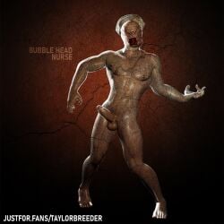 3d 3d_model bloober_team bubble_head_nurse erection konami male male_focus male_only naked nude rule_63 silent_hill_2 silent_hill_2_remake solo solo_male taylor_neller