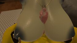 1girls 3d anthro anus big_ass big_breasts breasts female female_only kroxigor kroxigor_(vulgarvictor) lizardman_(warhammer_fantasy) male/female nipple_piercing nipples pose pussy pussy_piercing sex titjob vrchat vrchat_avatar vrchat_model warhammer_(franchise) warhammer_fantasy