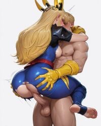 ai_generated bangs big_ass big_breasts blonde_female blonde_hair demon demon_girl emo goth goth_girl magik_(illyana_rasputin) magik_(marvel_rivals) magik_(retro_x-uniform) marvel marvel_rivals mutant mutant_(marvel) penguih russian russian_girl