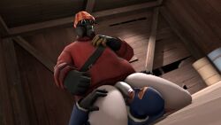 big_butt bottomless boy chubby deepthroat femboy femenine gay girly half_naked mouth nude oral_sex original_character pale_skin penis pinned pyro_(team_fortress_2) pyro_enthusiast sitting_on_chest spy_(team_fortress_2) team_fortress_2 thick_thighs