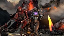 apex_legends domination femboy gay humiliation lewd male male/male mirage_(apex_legends) pathfinder_(apex_legends) pyro_enthusiast revenant_(apex_legends) robot simulacrum squished_ass teasing thick_butt tights wide_hips