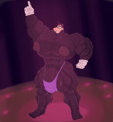 abs absurd_res anthro balls barely_contained bedroom_eyes biceps big_balls big_biceps big_bulge big_muscles big_pecs big_penis body_hair bulge canid canine canis chest_hair clothing dancing disney domestic_dog genitals gloves goofy_(disney) handwear hehdgd hi_res huge_balls huge_cock huge_muscles huge_pecs hyper hyper_biceps hyper_muscles hyper_pecs looking_at_viewer male mammal mostly_nude muscular muscular_anthro muscular_arms muscular_male narrowed_eyes nipples pecs penis seductive solo vein veiny_penis