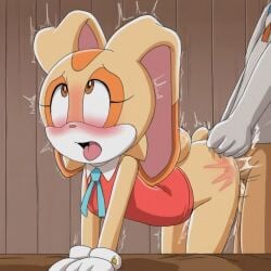 1boy 1female 1female1male 1girl1boy 1male ahe_gao ahegao_face ai_generated cream_the_rabbit female furry furry_ears furry_female furry_tail male rabbit rabbit_ears rabbit_girl rabbit_tail sex sex_from_behind smaller_female sonic_(series) sonic_the_hedgehog_(series) vaginal_sex