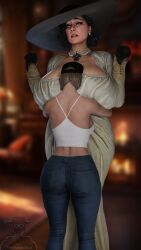 2girls 3d age_difference alcina_dimitrescu big_ass big_breasts big_thighs bigger_female breasts bust busty capcom chest curvaceous curvy curvy_figure female height_difference hips hourglass_figure huge_ass huge_breasts huge_thighs large_ass large_breasts large_thighs light-skinned_female light_skin massive_breasts mature mature_female older_female resident_evil resident_evil_8:_village rosemary_winters shorter_female smaller_female tall_female taller_female taller_girl theduudeman thick thick_hips thick_legs thick_thighs thighs voluptuous waist wide_hips wide_thighs younger_female