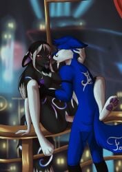 2k_games absurd_res anthro aryabehsk bioshock breasts canid canine duo female fox genitals henryfox hi_res leg_grab looking_pleasured louxia male male/female mammal nipples penetration pussy vaginal_penetration vaginal_penetration