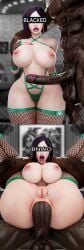 1boy 1boy1girl 1girls 3d ahe_gao ahegao_face anal anal_insertion anal_sex big_ass big_balls big_breasts big_butt big_penis bikini bimbo bimbo_body bimbo_lip bimbo_lips bimbofication bimbofied black_hair chrisisboi_ dark-skinned_male dark_skin ear_piercing ear_ring earrings female fishnets full_nelson gold_earrings green_eyes hoop_earrings hourglass_figure interracial legs_held_open legs_up light-skinned_female light_skin long_fingernails long_penis looking_at_viewer male metallic_nail_polish pale-skinned_female pale_skin pink_lipstick purple_lipstick purple_nail_polish riot_games short_hair slutty_face stockings tagme tongue tongue_out valorant veiny_penis viper_(valorant) voluptuous whore_eyes