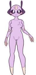 1girls ai_generated female iterator_(rain_world) purple_skin rain_world robot_girl