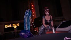 1girls 3d 3d_(artwork) activision alternate_costume alternate_hair_ornament artist_name blizzard_entertainment brigitte brigitte_lindholm dildo dildo_focus female female_only genital_fluids kaepora_(artist) multicolored_dildo object object_focus overwatch overwatch_2 pussy_juice sex_toy sex_toy_focus sparkplug_brigitte transparent_dildo transparent_sex_toy two_tone_dildo two_tone_sex_toy watermark