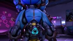anal_vore animated anus ass ass fart gas humiliation omnic orisa overwatch pyro_enthusiast resisting robot struggling tagme tracer video