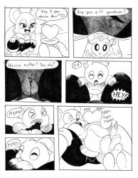 absurd_res anthro armwear bat bite bodysuit camel_toe chao_(sonic) clitoris clothing comic crouching cunnilingus elbow_gloves female genitals gloves group halo handwear heart_symbol hero_chao hi_res male mammal oral plant pussy rouge_the_bat sega sex skinsuit sonic_(series) sonic_the_hedgehog_(series) speech_bubble tail thedjtc tight_clothing torn_clothing vaginal_penetration wings