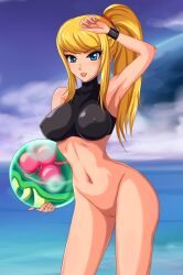 samus aran from metroid by sigurdhosenfeld