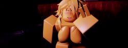 1female 1girls 3d bending_forward bending_over breasts club dangling_breasts female forsaken_(roblox) looking_at_viewer naked naked_female nipples noob noob_(forsaken) noob_(roblox) party party_noob_(forsaken) peace_sign png roblox roblox_game robloxian solo solo_female sticking_out_tongue yellow_body yellow_fur yellow_skin