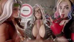 1boy 2025 3d 3d_animation 3girls ahe_gao animated anna_marie batman_(series) big_breasts black_cat_(fortnite) black_cat_(marvel) breasts completely_naked completely_nude cross_eyed dc dc_comics felicia_hardy fortnite fortnite:_battle_royale harley_quinn harley_quinn_(fortnite) marvel marvel_comics naked naked_male nude nude_male paizuri penis peter_parker rogue_(fortnite) rogue_(x-men) sound spider-man spider-man_(series) uncensored veedeeshka video x-men