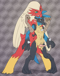 blaziken domination female femdom furry lucario nintendo pokemon pokemon_(species) shmutz-art video_games