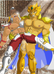 anal anal_sex gay gay_sex leo_aiolia pegasus_seiya saint_seiya yaoi