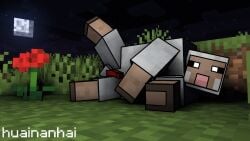 1boy 3d_background animal_genitalia animal_penis feral feral_only huainanhai laying_down laying_on_side looking_at_viewer microsoft minecraft minecraft_background minecraft_mob moon night_sky posing ready_to_fuck rendered rose_(flower) sheep sheep_(minecraft) solo_male watermark xbox_game_studios