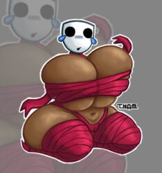 1girls big_breasts breasts female gangle_(the_amazing_digital_circus) panties pussy tagme the_amazing_digital_circus thenocockman