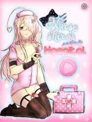 1boy 1femboy bow_on_penis cute cute_face cute_male exposed_nipples exposed_penis fake_game femboy first_aid_kit garter_straps glasses hair_ornament kawaii light-skinned_male light_skin long_hair male male_with_makeup male_with_painted_nails moe mole_under_mouth needle nurse nurse_cap nurse_clothing nurse_uniform on_knees otoko_no_ko pink_nipples pink_penis play_button purple_eyes ribbon_around_penis ribbon_choker ribbon_on_penis side_ponytail small_penis solo solo_focus solo_male syringe thigh_garter thighhighs white_hair yukidokeix