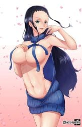 1girls 2d 2d_(artwork) 2d_artwork adult adult_female akuma_no_mi almost_naked almost_nude alternate_version_at_source alternate_version_available anime anime_character armpit armpit_crease armpit_peek armpits background bare_armpits bare_arms bare_belly bare_chest bare_hands bare_midriff bare_navel bare_shoulders bare_skin belly belly_button big_boobs big_breasts blue_sweater blue_topwear breasts busty busty_female busty_girl cleavage collarbone curvaceous curvaceous_body curvaceous_female curvaceous_figure curvaceous_hips curvy curvy_body curvy_female curvy_figure curvy_hips digital digital_art digital_drawing digital_drawing_(artwork) digital_media digital_media_(artwork) drawing elbows exposed exposed_armpits exposed_arms exposed_belly exposed_chest exposed_midriff exposed_navel exposed_shoulders exposed_skin fanart female female_focus female_only fingers fit_female gradient_background hair_between_eyes hairless_armpits hand_on_breast hand_on_chest hand_on_own_breast hand_on_own_chest head_tilt inframammary_fold large_boobs large_breasts lean_figure linea_alba long_hair looking_at_viewer mature mature_female mature_woman midriff more_at_source mostly_nude multicolored_background naked naked_female naked_woman narrow_waist navel nearly_nude nico_robin nude nude_female nudity one_piece open_mouth open_mouth_smile parted_bangs parted_lips pink_background plain_background portrait posing posing_for_the_viewer posing_naked posing_nude post-timeskip practically_nude presenting_armpit shaved_armpits shonen_jump shoulders shueisha slender_body slender_waist slim_female slim_waist smile smiley_face smiling smiling_at_viewer solo standing stomach sweater thighs tilted_head toei_animation tongue topwear touching_breast touching_chest two-tone_background underboob upper_body virgin_killer_outfit virgin_killer_sweater weekly_shonen_jump white_background wide_hips woman