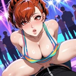 1girls ai_generated atlus beautiful_girl frosting.ai glossy_lips kotone_shiomi party persona persona_3 persona_3_portable shiomi_kotone