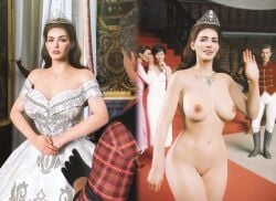 3d anne_hathaway crown daz3d embarrassed_nude_female enf misfittedarfist only_one_naked royalty