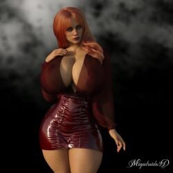 3dcg big_ass big_breasts comic lingerie milf original_character original_series pussy