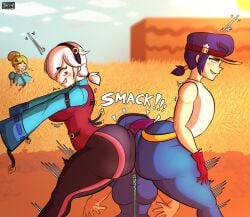 brawl_stars colette_(brawl_stars) fang_(brawl_stars) shelly_(brawl_stars) star_shelly tagme znixye