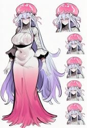 1girls ai_generated jellyfish kortai lesbian novelai original_character reference_sheet tagme