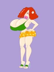 bimbo bimbofication bimbofied codename:_kids_next_door fanny_fullbright maxtlat numbuh_86 red_hair short_hair tagme