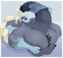 abs anthro balls biceps bodybuilder broken_condom condom condom_on_penis cum cum_on_self cumming cumming_on_self cumshot furry grabbing_penis hyper hyper_balls hyper_genitalia hyper_penis hyper_testicles laying_on_back male male_focus male_only masturbating masturbation muscles muscular muscular_arms muscular_legs muscular_male muscular_thighs nipples pecs penis slippdipp testicles touching_penis veins veiny_penis