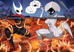 2girls anus areola ass badbitchdicey big_ass big_thighs breasts bug bug_girl butt crabhorn diceyboi female female_prey hollow_knight hollow_knight:_silksong hornet_(hollow_knight) huge_ass huge_thighs insect_girl insects lace_(hollow_knight) medium_breasts nipples pussy rape sensory_deprivation sweat sweatdrop sweating tentacle tentacle_penetration tentacle_pit tentacle_rape tentacle_sex the_infection_(hollow_knight) thick_thighs thighs unaware