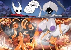 2girls anal anal_sex anus areola ass badbitchdicey big_areola big_ass big_breasts big_nipples big_thighs breast_expansion breasts bug bug_girl crabhorn diceyboi female female_prey gigantic_ass gigantic_breasts gigantic_thighs hollow_knight hollow_knight:_silksong hornet_(hollow_knight) huge_areola huge_ass huge_breasts huge_nipples huge_thighs hyper_breasts insect_girl insects lace_(hollow_knight) nipple_penetration nipples pussy sensory_deprivation sweat sweatdrop sweating tentacle tentacle_in_ass tentacle_in_pussy tentacle_penetration tentacle_sex the_infection_(hollow_knight) thick_thighs thighs vaginal vaginal_penetration vaginal_sex