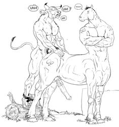 2boys anal anal_sex bovine bull edit equine erection feet furronika furry hooves horns horse horsecock male male_only mammal minotaur monochrome multiple_males muscles mythology nipples penetration penis rape spotted tagme taur testicles text yaoi