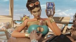 1boy 1girls 3d 3d_model ai_assisted ai_generated ai_video ai_voice_acted animated apex_legends beach blender blender_(software) breasts brown_hair female fishnet_armwear fishnet_clothing fishnets grok high_quality high_resolution imminent_sex kogaa large_breasts large_penis loba_(apex_legends) male mirage_(apex_legends) muscular muscular_male paizuri partially_clothed penis penis_between_breasts penis_under_clothes phone phone_screen public respawn_entertainment sound tagme titjob video video_game_character video_games watermark yellow_eyes
